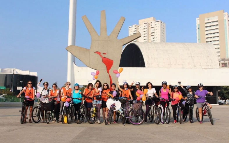 Bike anjas fazem roda de conversa na Virada Sustentável