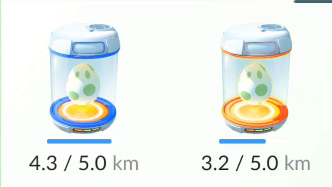 Para chocar ovos de Pokémon, o jogador deve andar os quilômetros indicados pelo app (Imagem: reprodução)