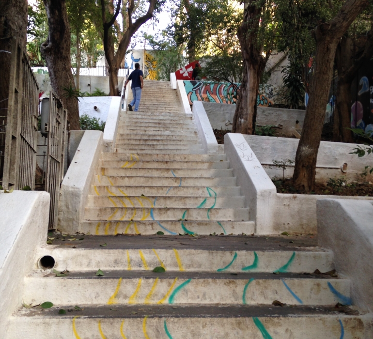escadaria de pinheiros antes da reforma do cidade ativa